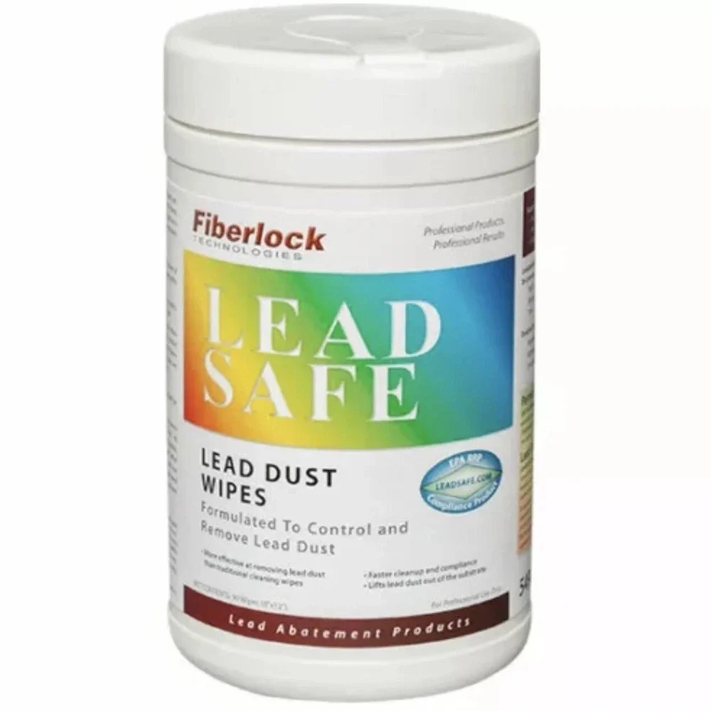 Fiberlock Lead Safe Dust Cloths, 90 Wipes [SEALED]